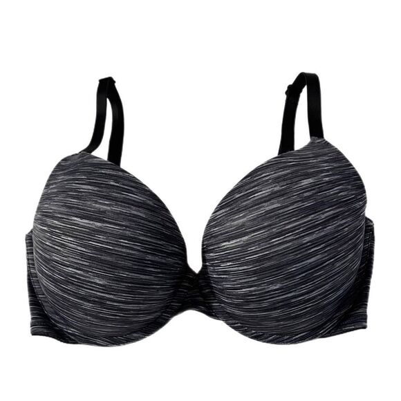 Victoria’s Secret Pink wear everywhere Push Up Padded Pink Logo Bra 32DD - Picture 2 of 5